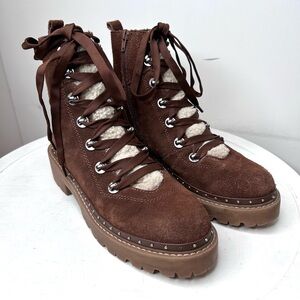 Steve Madden Rainier Fashion Boot In Cognac Suede